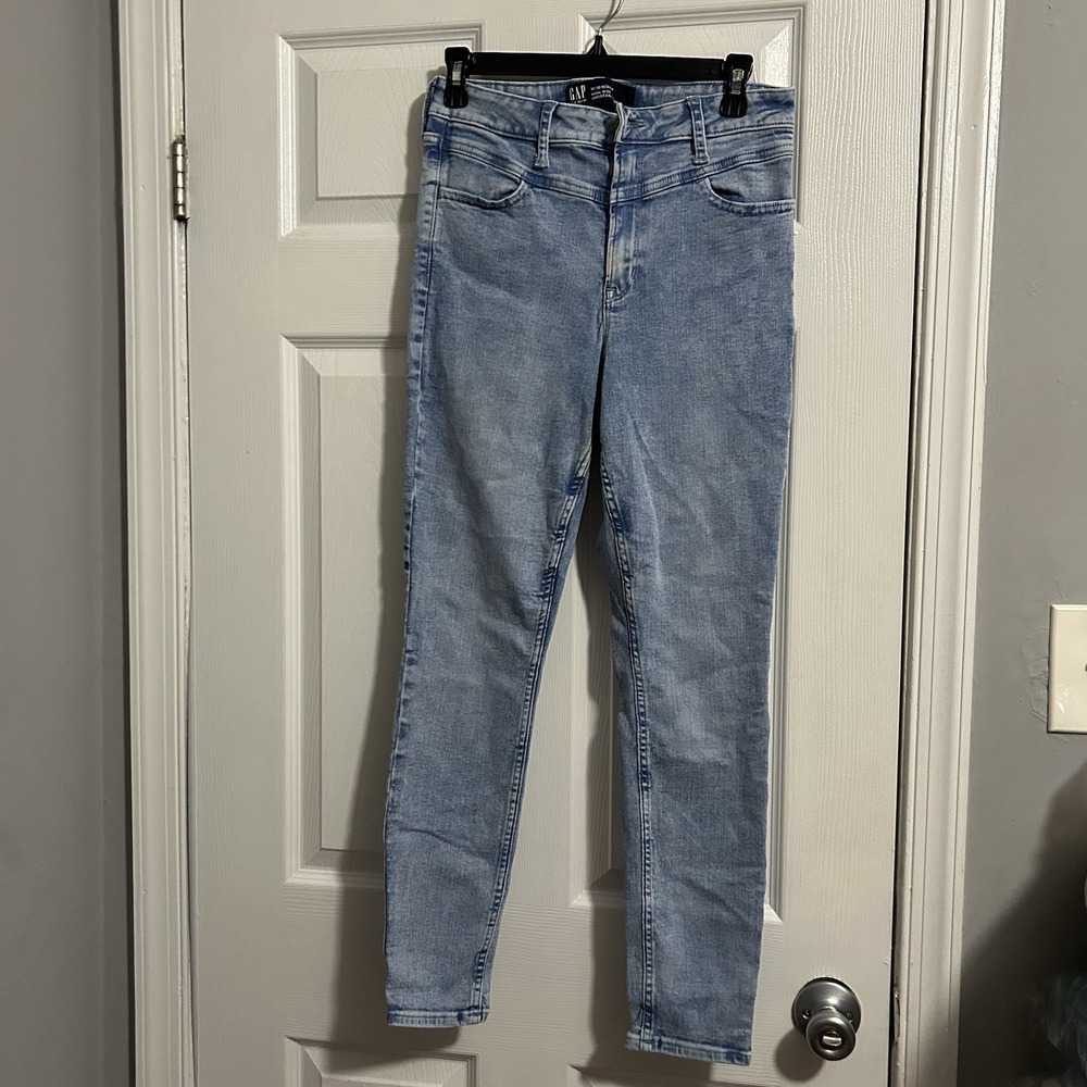 GAP High Rise Universal Legging Jeans - Light Wash - Size 10 / 30 Regular
